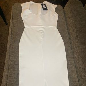 Fashion Nova Medium White Midi dress